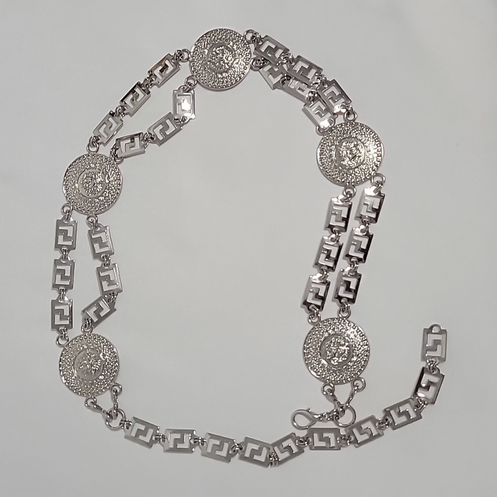 Chain belt with 5 Medusa Coins